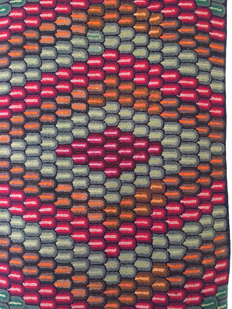 Nova Scotia Geometric Hooked Rug Carol Telfer Antiques