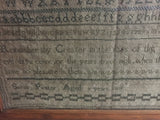 19th Century Sampler dated 1809