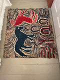 Abstract Hooked Rug -  Galloping Horses