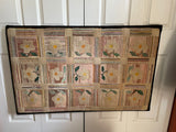 Grenfell Hooked rug  -  Large Floral and Geometric. SOLD