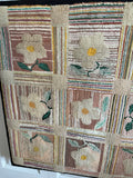 Grenfell Hooked rug  -  Large Floral and Geometric
