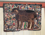 Little Brown Lamb Hooked Rug
