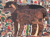 Little Brown Lamb Hooked Rug