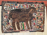Little Brown Lamb Hooked Rug