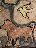 Barn Yard Friends Hooked Rug