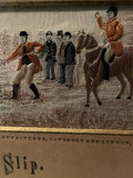 Stevengraph Hunting Scene  -  19th Century English -  'The Slip'