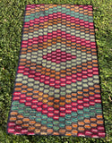 Nova Scotia Geometric Hooked Rug