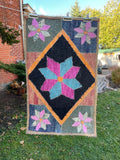 8-Point Star Hooked Rug