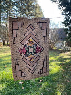 Nova Scotia Floral Hooked Rug