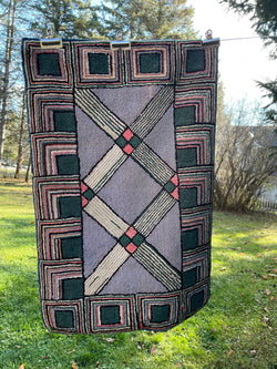 Geometric Hooked Rug