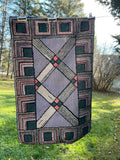 Geometric Hooked Rug
