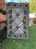 Geometric Hooked Rug