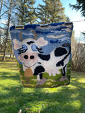 'Lucy' the Cow - Hooked rug