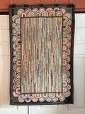 Hit and Miss Hooked Rug with creative border - Hold