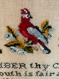 Sampler made by Hannah Jane Boyd - 1872