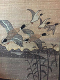 Grenfell Ducks over the Marsh - Winter Snowflakes  SOLD