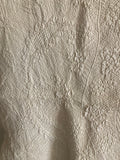 White 19th Century Trapunto Quilt