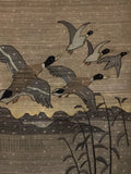 Grenfell Ducks over the Marsh - Winter Snowflakes  SOLD