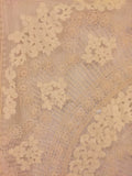 Beautiful lace work with Battenberg linen inserts -  Bed Covering