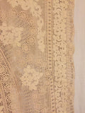 Beautiful lace work with Battenberg linen inserts -  Bed Covering
