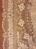Beautiful lace work with Battenberg linen inserts -  Bed Covering