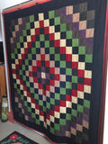 Mennonite wool Quilt  -  Trip-around-the-World