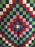 Mennonite wool Quilt  -  Trip-around-the-World
