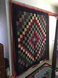 Mennonite wool Quilt  -  Trip-around-the-World