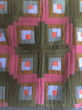 Mennonite Log Cabin Crib Quilt