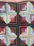 Sunshine and Shadow Log Cabin Quilt