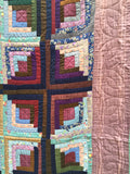 Sunshine and Shadow Log Cabin Quilt