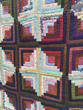 Sunshine and Shadow Log Cabin Quilt