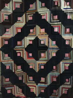 Log Cabin Barn Raising Quilt Top  -  SOLD