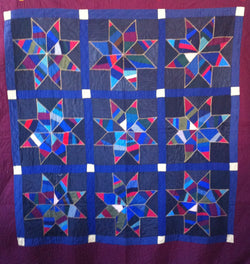 Mennonite Spider-Web Star Quilt