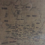 Sampler Map of British Isles  -  circa 1820