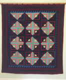 Sunshine and Shadow Log Cabin Quilt