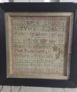 English Sampler 1786