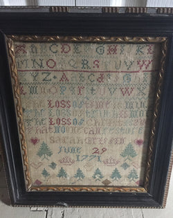 English Sampler dated 1771