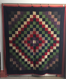 Mennonite wool Quilt  -  Trip-around-the-World